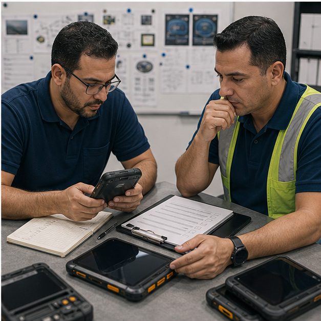 Android device rollout proof assets with matrices and sample records