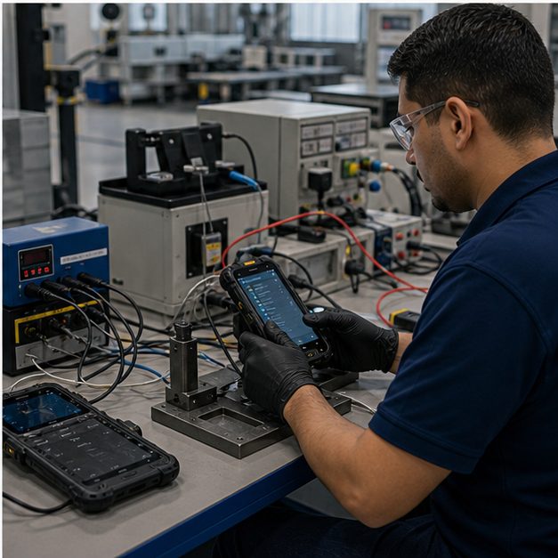 Custom Android device testing and certification preparation in a lab