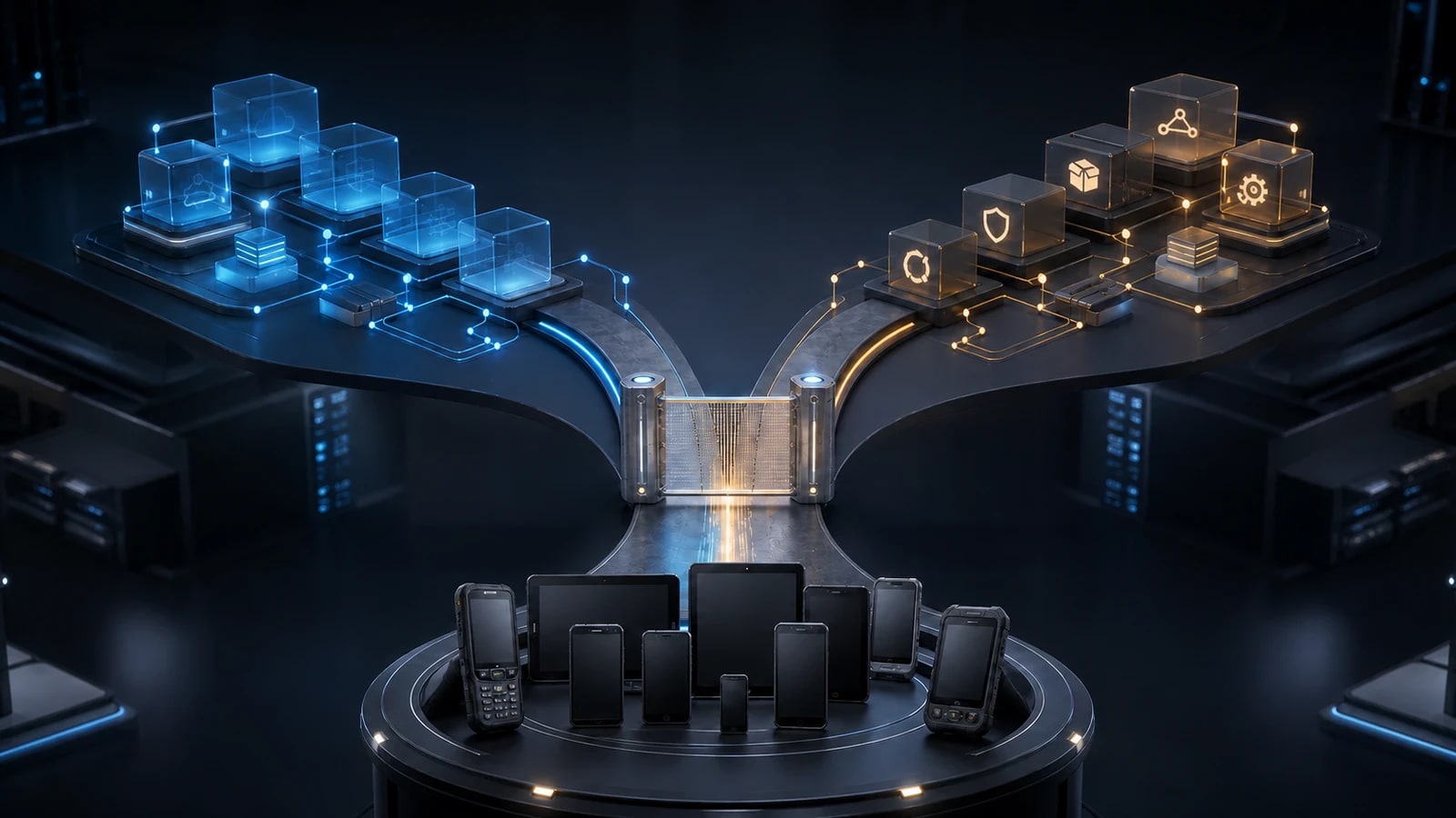 Enterprise Android devices evaluated across licensed GMS and non-GMS AOSP rollout paths
